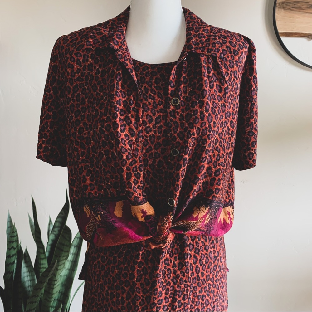 Vintage Dress & Shirt Set